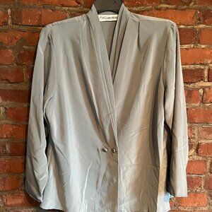 JH Collectibles Sage Pleated Blouse